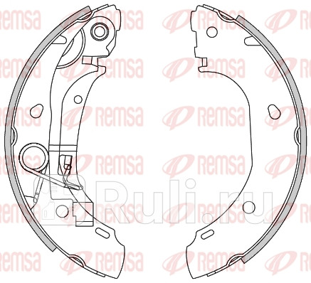 4163.00 - Колодки тормозные барабанные (комплект) (REMSA) Fiat Ducato 250 (2006-2014) для Fiat Ducato 250 (2006-2014), REMSA, 4163.00