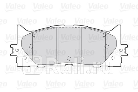 301890 - Колодки тормозные дисковые передние (VALEO) Toyota Camry V30 (2001-2006) для Toyota Camry V30 (2001-2006), VALEO, 301890