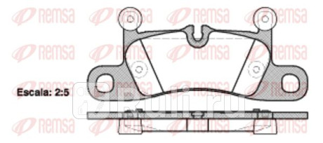 1379.10 - Колодки тормозные дисковые задние (REMSA) Volkswagen Touareg 2 (2010-2014) для Volkswagen Touareg 2 (2010-2014), REMSA, 1379.10