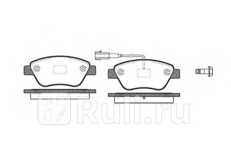 0858.11 - Колодки тормозные дисковые передние (REMSA) Fiat Punto Evo (2009-2012) для Fiat Punto Evo (2009-2012), REMSA, 0858.11