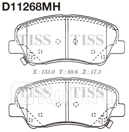 D11268MH - Колодки тормозные дисковые передние (MK KASHIYAMA) Hyundai Elantra 5 (2011-2015) для Hyundai Elantra 5 MD (2011-2015), MK KASHIYAMA, D11268MH