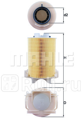 LX1566 - Фильтр воздушный (KNECHT) Volkswagen Jetta 5 (2005-2011) для Volkswagen Jetta 5 (2005-2011), KNECHT, LX1566