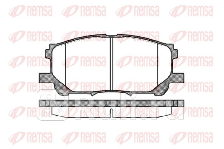 1039.00 - Колодки тормозные дисковые передние (REMSA) Toyota Prius (2003-2011) для Toyota Prius (2003-2011), REMSA, 1039.00