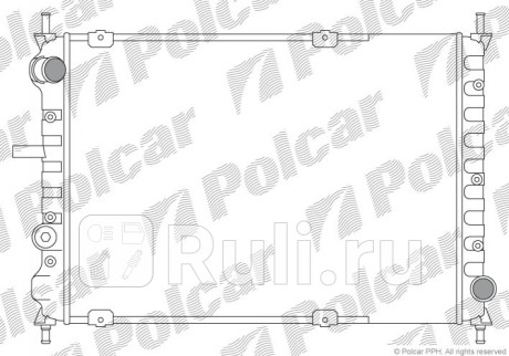 301808A2 - Радиатор охлаждения (Polcar) Fiat Brava (1998-2003) для Fiat Brava (1995-2003), Polcar, 301808A2