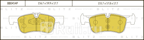 Колодки тормозные дисковые передние bmw 1(f20)  2(f22) 10- BLITZ BB0454P  для прочие, BLITZ, BB0454P