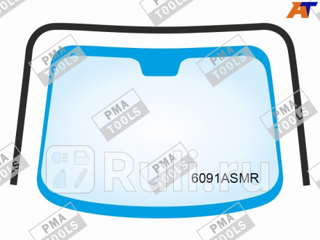 6091ASMR - Молдинг лобового стекла (PMA) Nissan X-Trail T32 (2013-2016) для Nissan X-Trail T32 (2013-2016), PMA, 6091ASMR