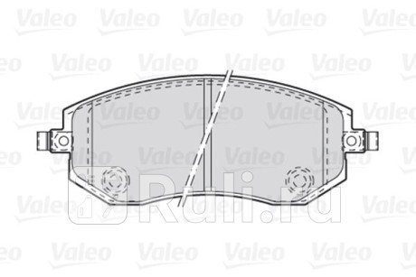 301853 - Колодки тормозные дисковые передние (VALEO) Subaru Legacy BE/BH (1998-2004) для Subaru Legacy BE/BH (1998-2004), VALEO, 301853