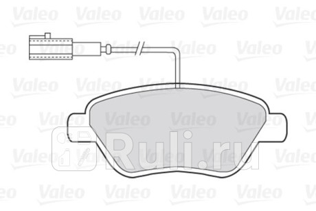 301426 - Колодки тормозные дисковые передние (VALEO) Fiat Bravo (2007-2014) для Fiat Bravo (2007-2014), VALEO, 301426