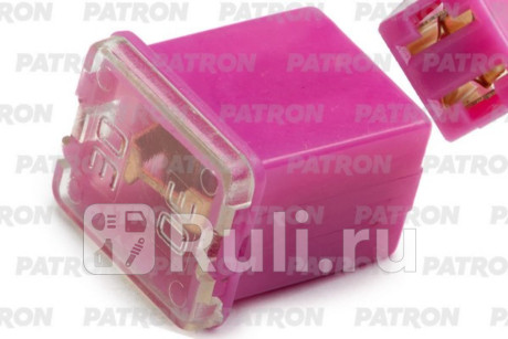 Предохранитель блистер 1шт pal low profile fuse 30a розовый 16x12x10mm PATRON PFS182 для Автотовары, PATRON, PFS182