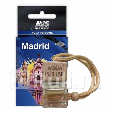 Ароматизатор подвесной (invictus/непокоренный) "avs" aqua perfume (aqp-01, spain/madrid) AVS A40476S для Автотовары, AVS, A40476S
