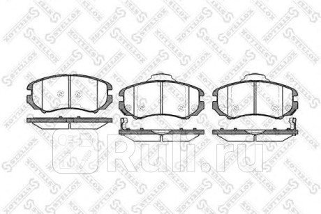 964 002B-SX - Колодки тормозные дисковые передние (STELLOX) Hyundai Elantra 3 XD (2001-2003) для Hyundai Elantra 3 XD (2001-2003), STELLOX, 964 002B-SX