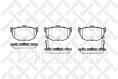 305 022-SX - Колодки тормозные дисковые задние (STELLOX) Kia Spectra Иж (2004-2011) для Kia Spectra Иж (2004-2011), STELLOX, 305 022-SX