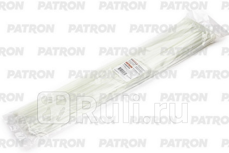Комплект пластиковых хомутов 4.8 х 500 мм, 100 шт, нейлон, белые PATRON P48500W  для прочие, PATRON, P48500W
