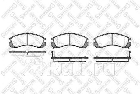 365 002-SX - Колодки тормозные дисковые передние (STELLOX) Mitsubishi Lancer 9 (2003-2010) для Mitsubishi Lancer 9 (2003-2010), STELLOX, 365 002-SX