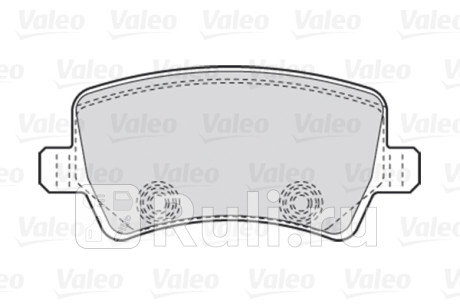 301928 - Колодки тормозные дисковые задние (VALEO) Volvo S80 (2006-2013) для Volvo S80 (2006-2013), VALEO, 301928
