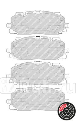 FDB4967 - Колодки тормозные дисковые передние (FERODO) Audi A4 B9 (2015-2019) для Audi A4 B9 (2015-2021), FERODO, FDB4967