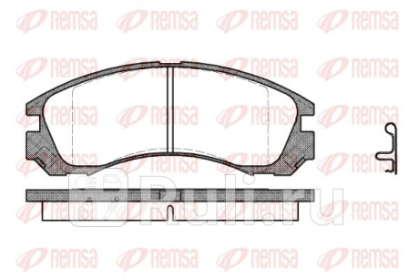 0354.22 - Колодки тормозные дисковые передние (REMSA) Mitsubishi Lancer 9 (2003-2010) для Mitsubishi Lancer 9 (2003-2010), REMSA, 0354.22