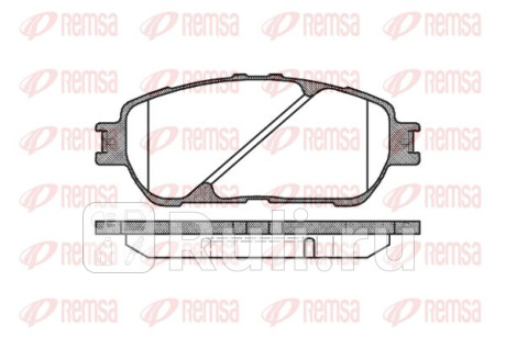 0898.00 - Колодки тормозные дисковые передние (REMSA) Toyota Sienna 2 (2003-2010) для Toyota Sienna 2 (2003-2010), REMSA, 0898.00
