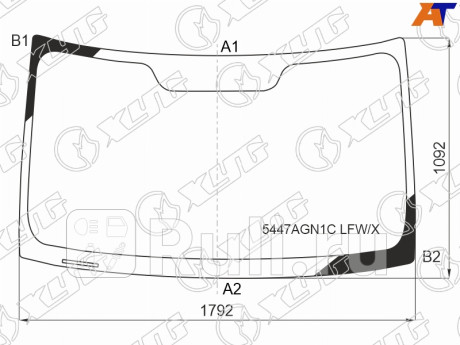 5447AGN1C LFW/X - Лобовое стекло (XYG) Mercedes Sprinter 907 (2018-2021) (2018-2021) для Mercedes Sprinter 907 (2018-2021), XYG, 5447AGN1C LFW/X