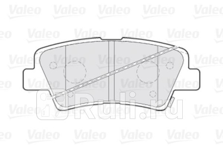 301301 - Колодки тормозные дисковые задние (VALEO) Hyundai ix35 (2010-2013) для Hyundai ix35 (2010-2013), VALEO, 301301
