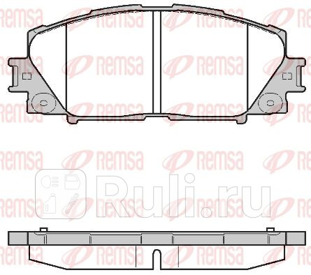 1224.10 - Колодки тормозные дисковые передние (REMSA) Toyota Prius (2009-2015) для Toyota Prius (2009-2015), REMSA, 1224.10