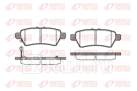1188.01 - Колодки тормозные дисковые задние (REMSA) Nissan Pathfinder R51 (2004-2010) для Nissan Pathfinder R51 (2004-2010), REMSA, 1188.01