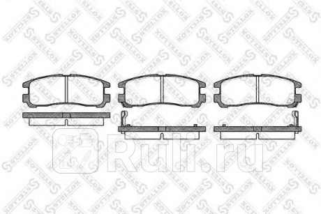 302 002-SX - Колодки тормозные дисковые задние (STELLOX) Mitsubishi Lancer 9 (2003-2010) для Mitsubishi Lancer 9 (2003-2010), STELLOX, 302 002-SX