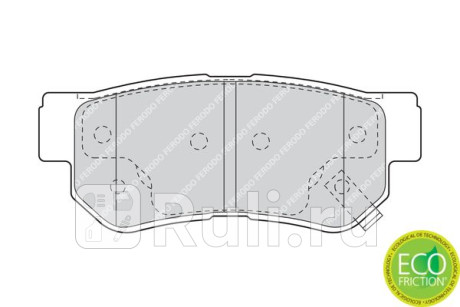 FDB1606 - Колодки тормозные дисковые задние (FERODO) Hyundai Getz (2005-2011) для Hyundai Getz (2005-2011) рестайлинг, FERODO, FDB1606