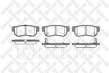 757 012B-SX - Колодки тормозные дисковые задние (STELLOX) Hyundai Getz (2005-2011) для Hyundai Getz (2005-2011) рестайлинг, STELLOX, 757 012B-SX