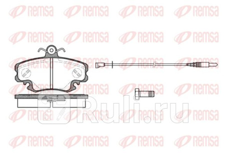 0141.30 - Колодки тормозные дисковые передние (REMSA) Renault Megane 1 рестайлинг (1999-2003) для Renault Megane 1 (1999-2003) рестайлинг, REMSA, 0141.30
