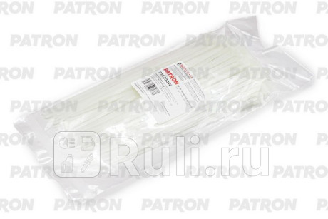 Комплект пластиковых хомутов 3.6 х 200 мм, 100 шт, нейлон, белые PATRON P36200W  для прочие, PATRON, P36200W