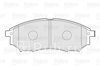 301337 - Колодки тормозные дисковые передние (VALEO) Nissan Pathfinder R51 (2004-2010) для Nissan Pathfinder R51 (2004-2010), VALEO, 301337