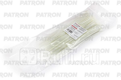 Комплект пластиковых хомутов 3.6 х 250 мм, 100 шт, нейлон, белые PATRON P36250W  для прочие, PATRON, P36250W