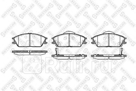 235 022B-SX - Колодки тормозные дисковые передние (STELLOX) Hyundai Getz (2005-2011) для Hyundai Getz (2005-2011) рестайлинг, STELLOX, 235 022B-SX