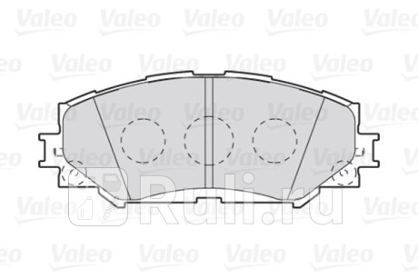 301943 - Колодки тормозные дисковые передние (VALEO) Toyota Yaris 3 (2010-2014) для Toyota Yaris (2010-2014), VALEO, 301943