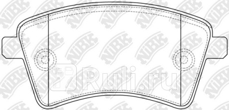 PN0532 - Колодки тормозные дисковые передние (NIBK) Mercedes Citan (2012-2020) для Mercedes Citan (2012-2021), NIBK, PN0532