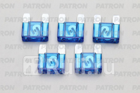 Предохранитель пласт.коробка 5шт maxi fuse 60a голубой PATRON PFS066 для Автотовары, PATRON, PFS066