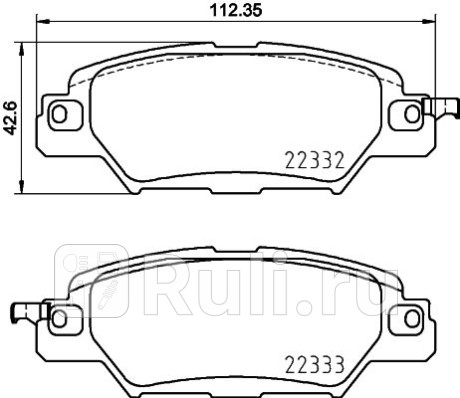 P49053 - Колодки тормозные дисковые задние (BREMBO) Mazda CX-5 (2011-2017) для Mazda CX-5 (2011-2017), BREMBO, P49053
