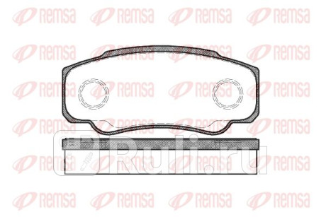 0961.00 - Колодки тормозные дисковые задние (REMSA) Fiat Ducato 250 (2006-2014) для Fiat Ducato 250 (2006-2014), REMSA, 0961.00
