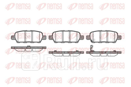 0876.01 - Колодки тормозные дисковые задние (REMSA) Nissan Juke (2010-2019) для Nissan Juke (2010-2019), REMSA, 0876.01
