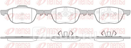 1082.00 - Колодки тормозные дисковые передние (REMSA) Mazda 3 BM (2013-2019) для Mazda 3 BM (2013-2019), REMSA, 1082.00
