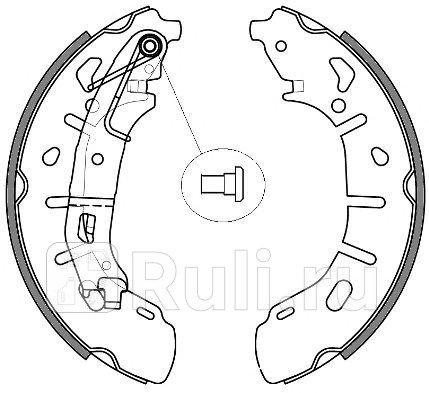 4263.00 - Колодки тормозные барабанные (комплект) (REMSA) Fiat Doblo 1 (2000-2005) для Fiat Doblo (2000-2005), REMSA, 4263.00