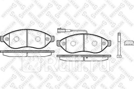 001 091B-SX - Колодки тормозные дисковые передние (STELLOX) Citroen Jumper 250 (2006-2014) для Citroen Jumper 250 (2006-2014), STELLOX, 001 091B-SX