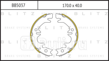 Колодки тормозные барабанные lexus rx 97- toyota camry avensis 91- BLITZ BB5037  для прочие, BLITZ, BB5037
