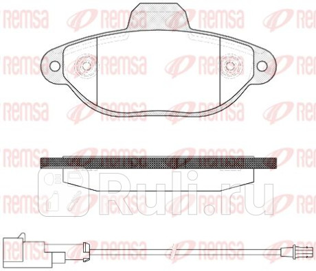 0414.22 - Колодки тормозные дисковые передние (REMSA) Fiat Punto (1999-2010) для Fiat Punto (1999-2010), REMSA, 0414.22