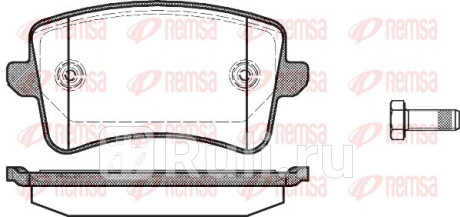 1343.00 - Колодки тормозные дисковые задние (REMSA) Audi Q5 (2017-2020) для Audi Q5 (2017-2021), REMSA, 1343.00