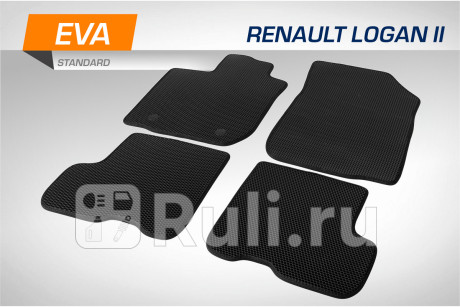 6470201 - Коврики в салон 4 шт. (AutoFlex) Renault Logan 2 (2013-2018) для Renault Logan 2 (2013-2018), AutoFlex, 6470201