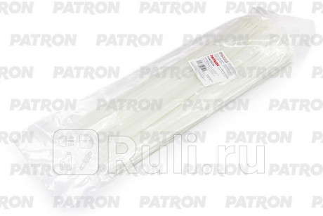 Комплект пластиковых хомутов 4.8 х 350 мм, 100 шт, нейлон, белые PATRON P48350W  для прочие, PATRON, P48350W