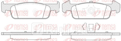 1540.10 - Колодки тормозные дисковые передние (REMSA) Renault Logan 2 (2013-2018) для Renault Logan 2 (2013-2018), REMSA, 1540.10