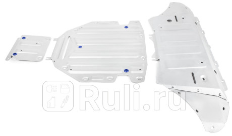 K333.0348.1 - Защиты радиатора+поддона двигателя+раздаточной коробки (комплект) (RIVAL) Audi Q8 (2019-) для Audi Q8 (2018-2021), RIVAL, K333.0348.1